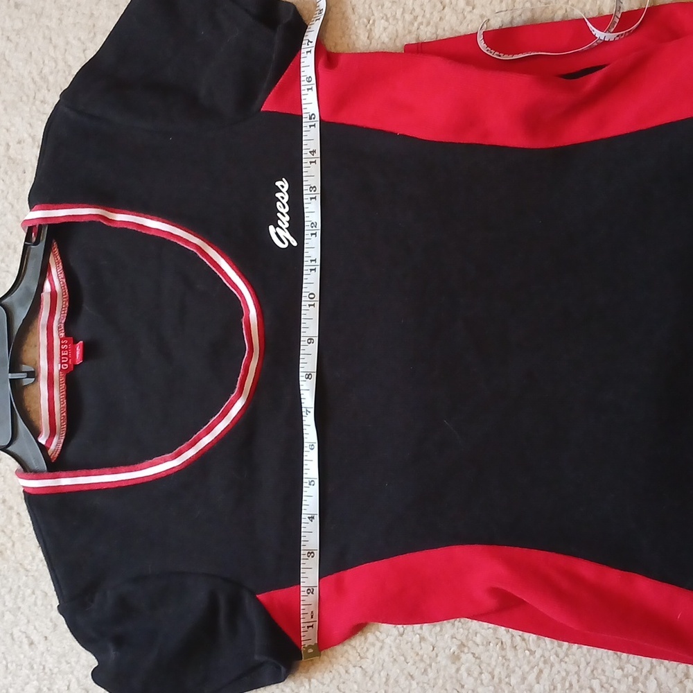 Guess Y2K Black and Red Mini Dress Womens XL - Picture 5 of 6